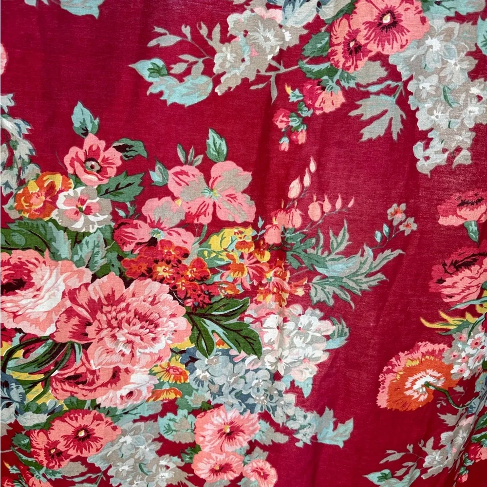 Ralph Lauren Pink Floral Curtain Panel
